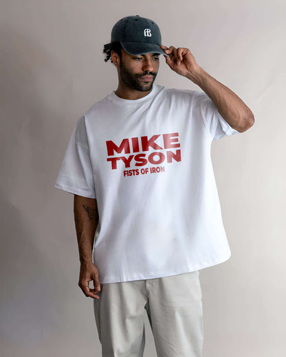 BOXING POWERHOUSE WHITE OVERSIZED T-SHIRT