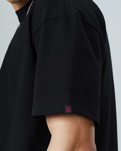 UNIVERSE CONSPIRE BLACK OVERSIZED T-SHIRT